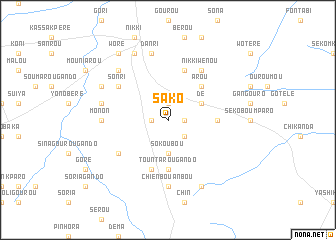 map of Sako