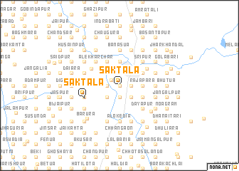 map of Sāktala