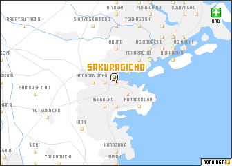 map of Sakuragichō