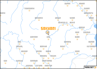 map of Sakwari