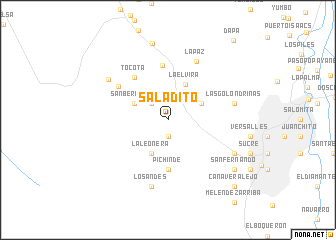 map of Saladito