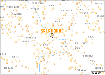 map of Salakovac