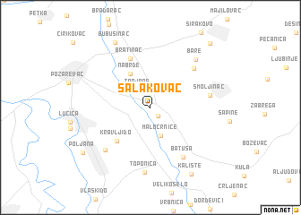 map of Salakovac