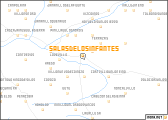 map of Salas de los Infantes
