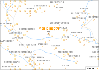 map of Salāvarzī