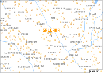 map of Salcaña