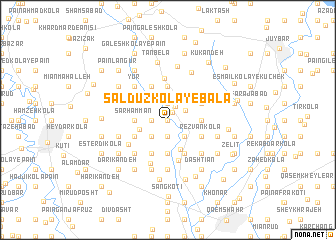 map of Sāldūz Kolā-ye Bālā