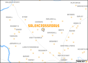 map of Salem Crossroads