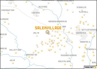 map of Salem Village