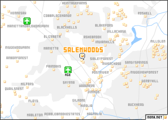 map of Salem Woods