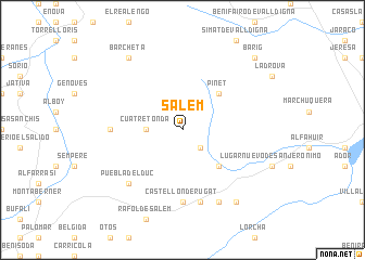 map of Salem