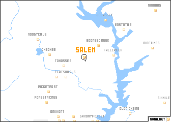 map of Salem