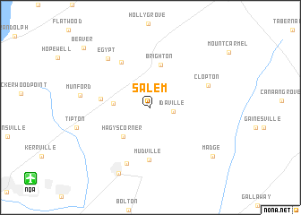 map of Salem