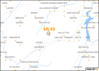 map of Sâles