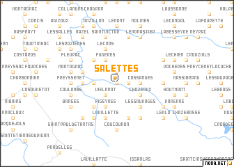 map of Salettes