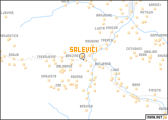 map of Salevići