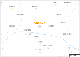 map of Şalgam