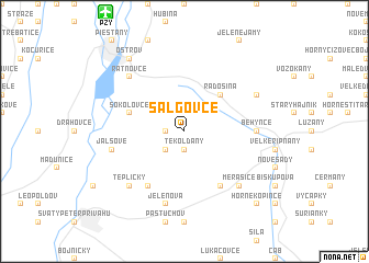 map of Šalgovce