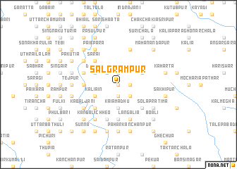 map of Sālgrāmpur