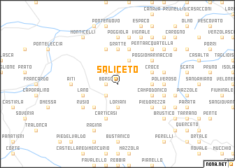 map of Saliceto