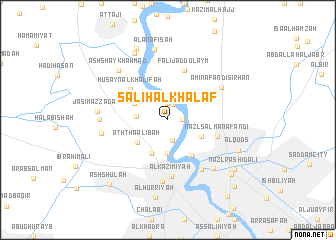 map of Şāliḩ al Khalaf