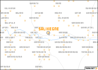 map of Salikégné