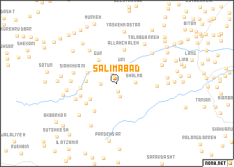 map of Salīmābād