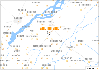 map of Salimābād