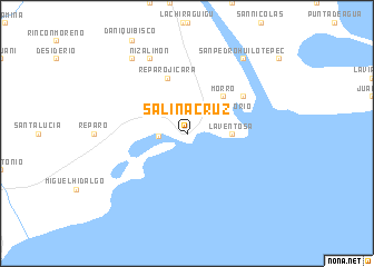 map of Salina Cruz