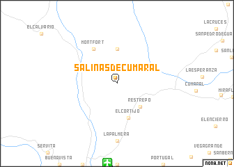 map of Salinas de Cumaral