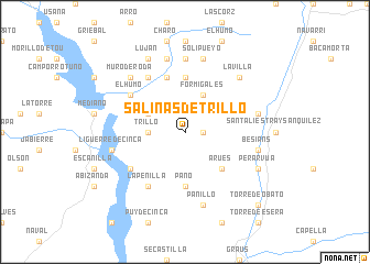 map of Salinas de Trillo
