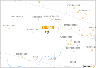 map of Salina