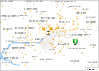 map of Salisbury