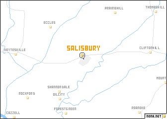 map of Salisbury