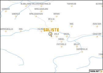 map of Sălişte