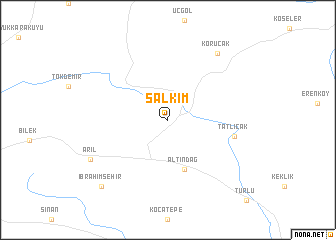 map of Salkım