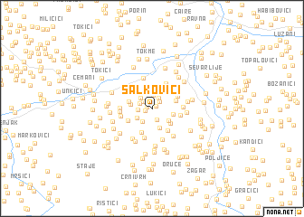 map of Salkovići