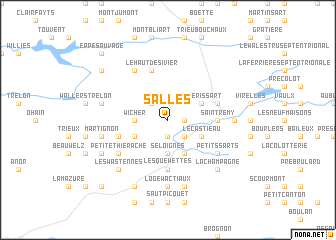 map of Salles