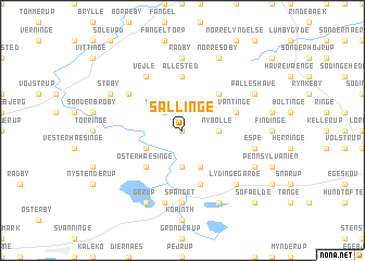 map of Sallinge