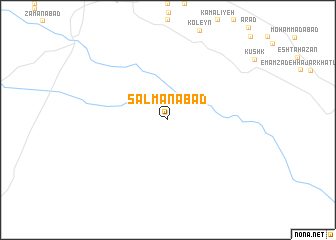 map of Salmānābād