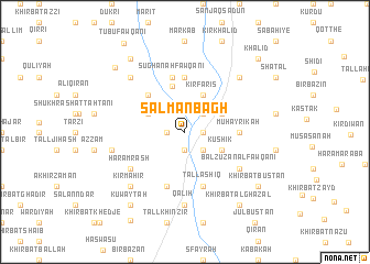 map of Salmān Bāgh