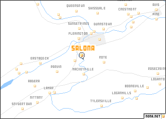 map of Salona