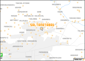 map of Salţanatābād