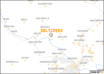 map of Salt Creek