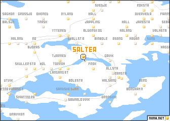 map of Salteå