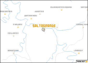 map of Salto Grande