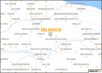 map of Saludecio