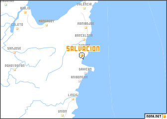 map of Salvacion
