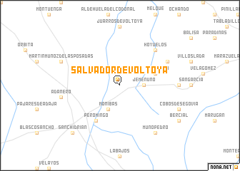map of Salvador de Voltoya