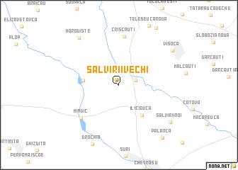 map of Şalvirii Vechi